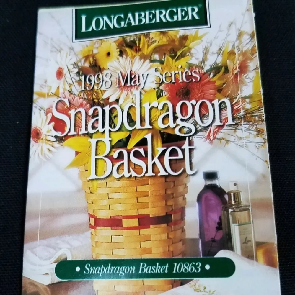 Longaberger vintage 1998 May Series Snap Dragon Basket